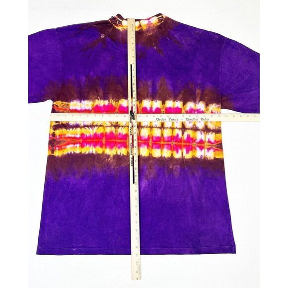 Vintage 90s Eclipse Purple Tie Dye T-shirt XL/XXL Single Stitch - Picture 5 of 7
